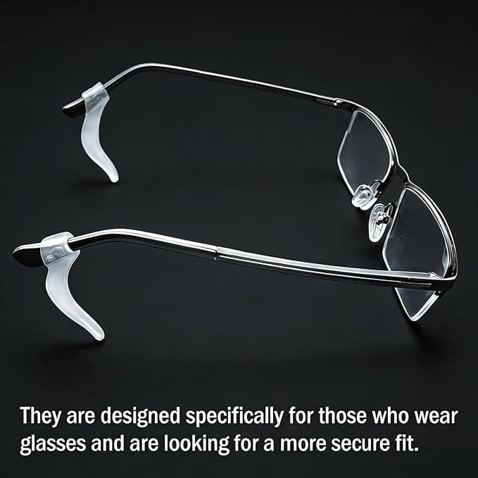 Non-Slip Eyeglasses Ear Grips (Anti-Slip Silicone Hooks)