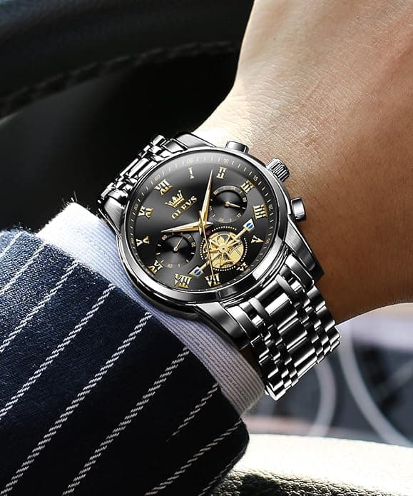 Multi-Function Tourbillon Chronograph Wristwatch
