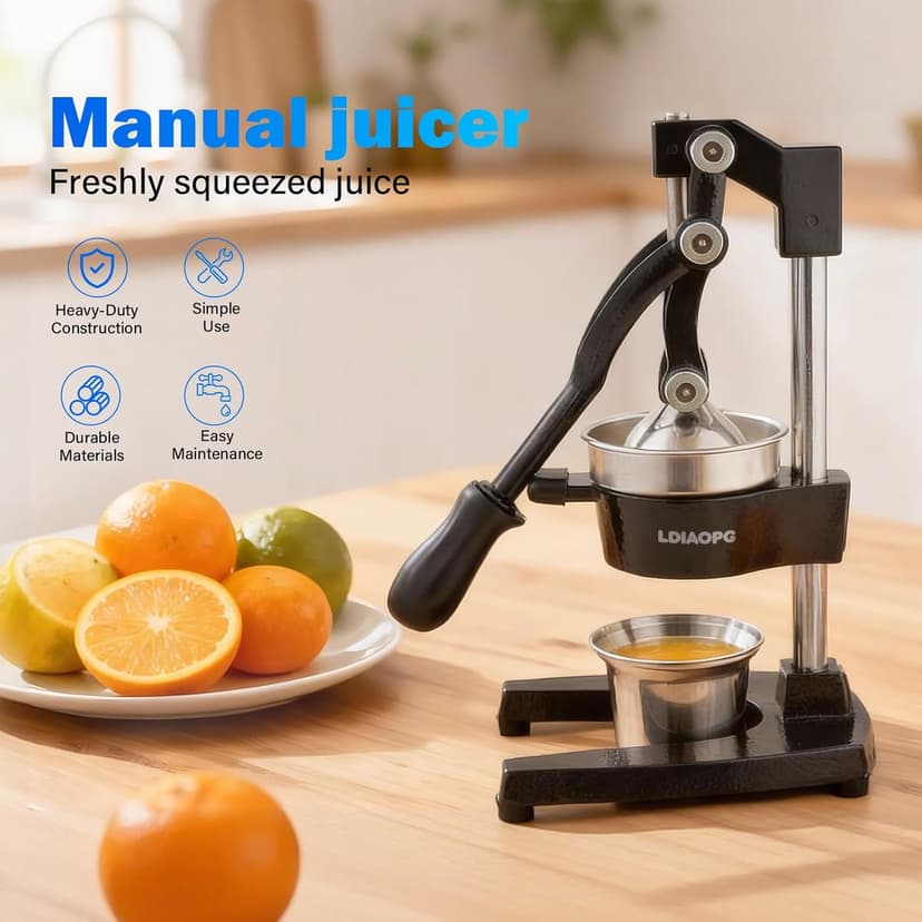 Cast Iron Manual Citrus Juicer Press