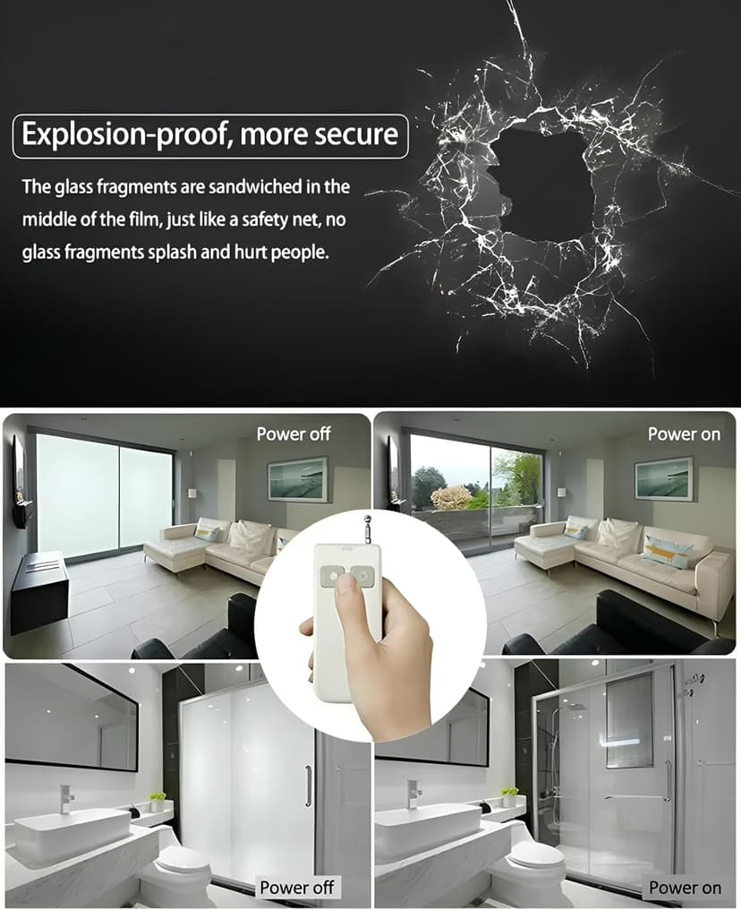 Switchable Privacy Window Film Smart Glass