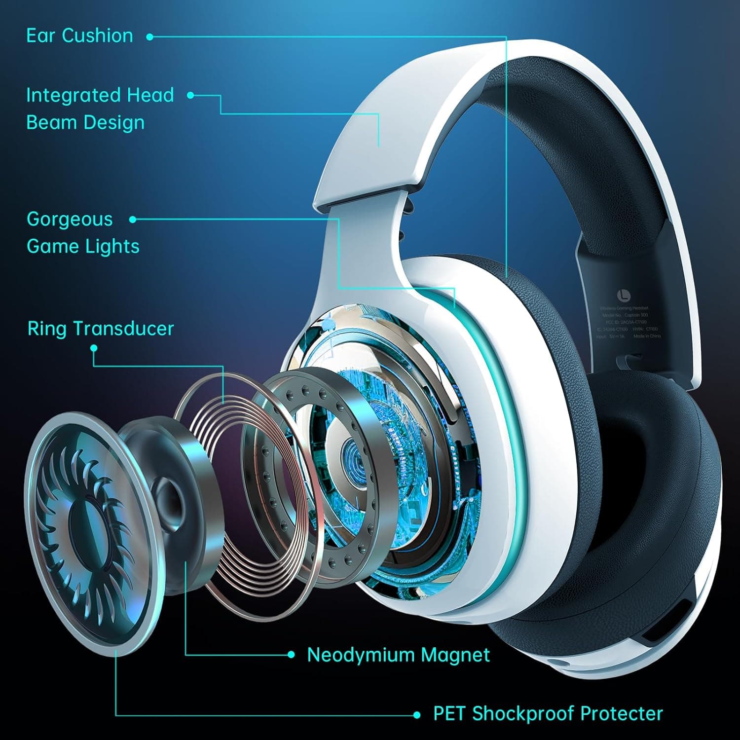 Gtheos Captain 300 Wireless Gaming Headset