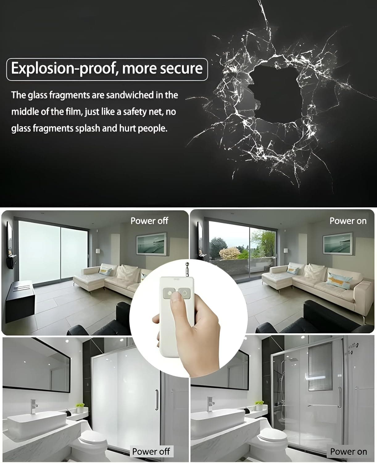 Switchable Privacy Window Film Smart Glass