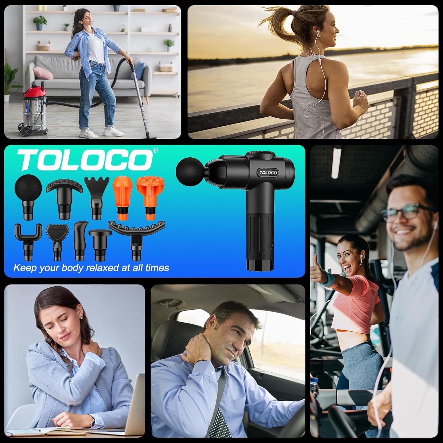 TOLOCO Deep Tissue Massage Gun